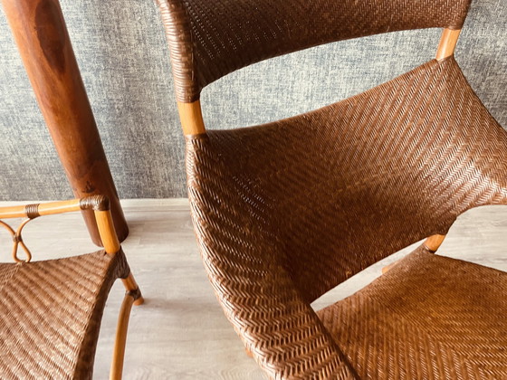 Image 1 of Vintage Lounge Chair und Fußhocker von Yuzuru Yamakawa