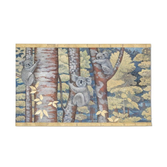 Image 1 of Vintage-Gemälde, das Koalas in Bäumen zeigt