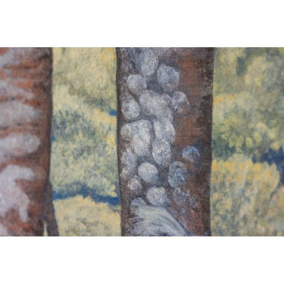 Image 1 of Vintage-Gemälde, das Koalas in Bäumen zeigt