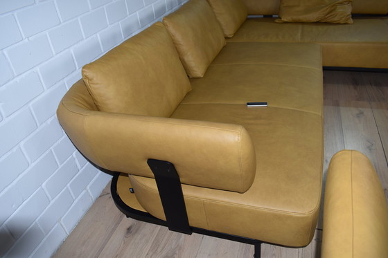 Image 1 of Ledersofa Mit Sessel Und Schlaffunktion Ledercouch Lederecksofa Sofa Couch Ecksofa Schlafsofa 