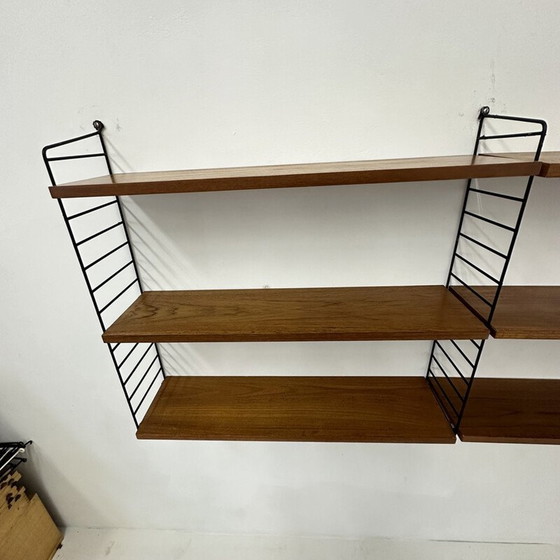 Image 1 of Vintage-Regal aus Holz und Metall von Nisse Strinning, 1960