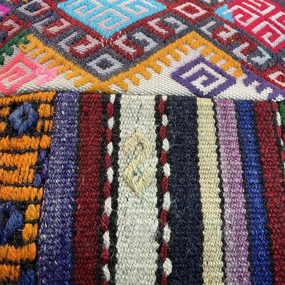Image 1 of Vintage Turkish Kilim Patchwork Kissenbezug , 45 x 45 cm