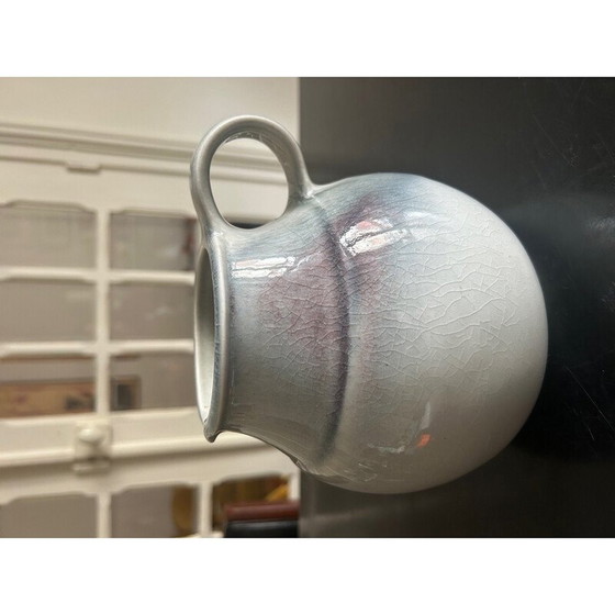 Image 1 of Vintage blau und beige Keramik Krug