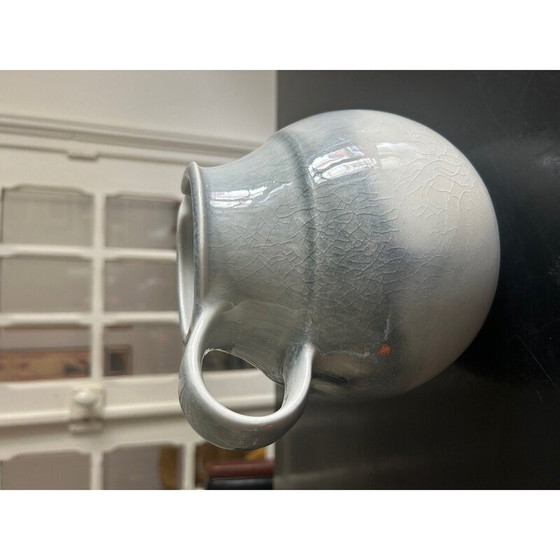 Image 1 of Vintage blau und beige Keramik Krug