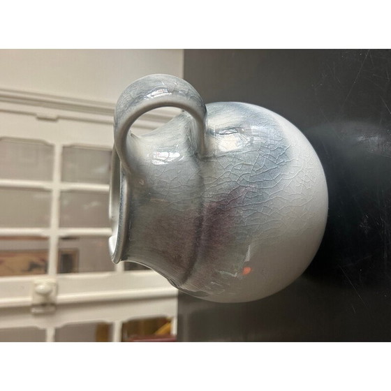 Image 1 of Vintage blau und beige Keramik Krug