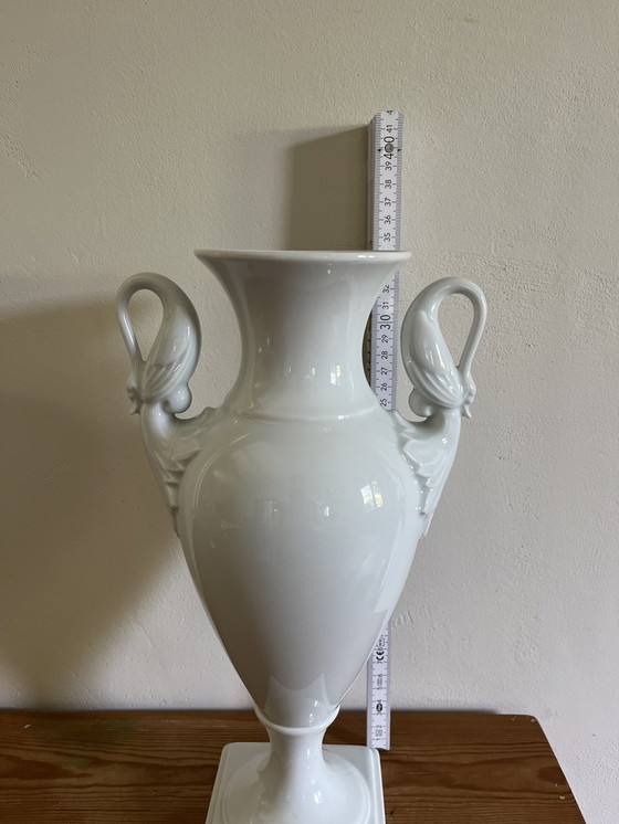 Image 1 of AK Kaiser west Germany Porzellan Vase Schwanenhals-Henkel