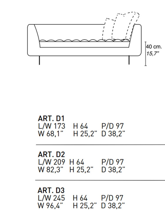 Image 1 of Alivar Haero Sofa schwarzes Leder