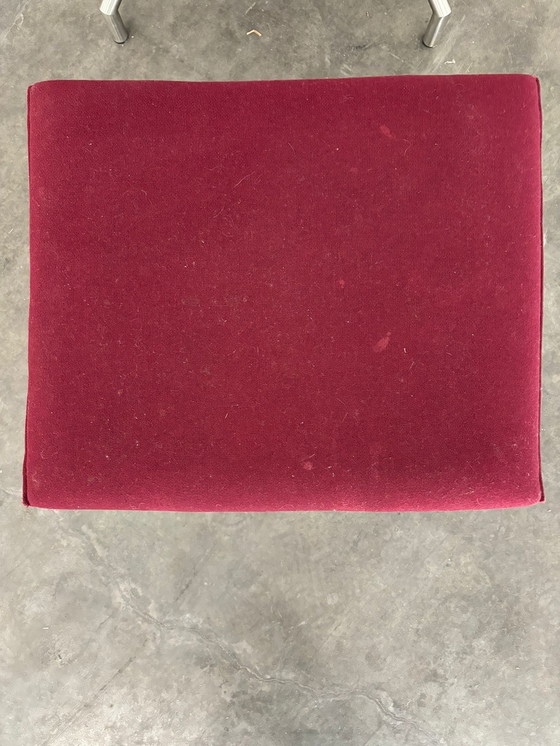 Image 1 of Arco Lounge Sessel Bordeaux Rot Stoff Wolle