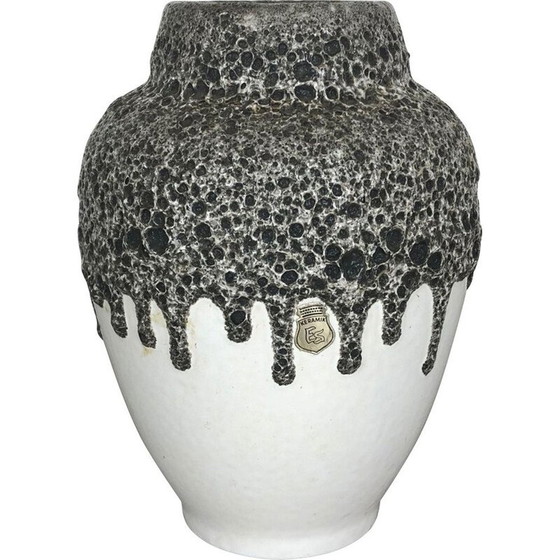 Image 1 of Vintage Pottery Fat Lava Vase, ES-Keramik, Deutschland 1960s