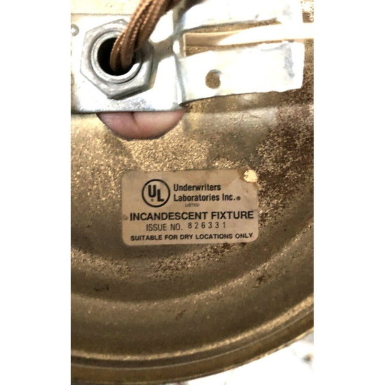 Image 1 of Vintage-Kronleuchter aus Lucitbändern und Messing, 197