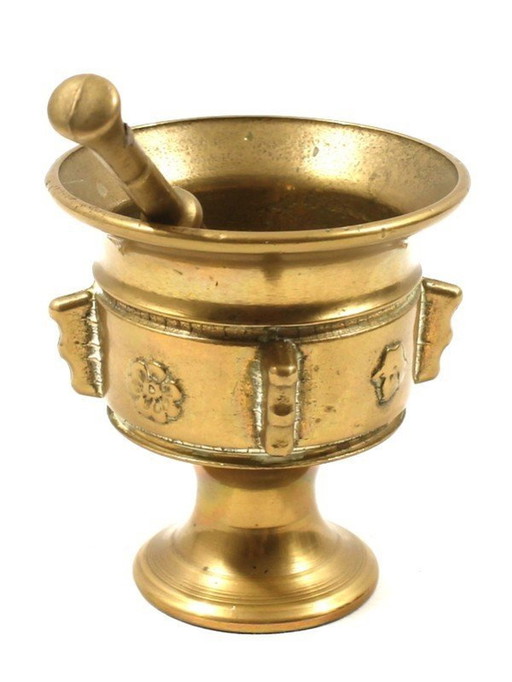 Bronze Mörser mit Stößel