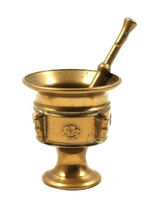 Bronze Mörser mit Stößel