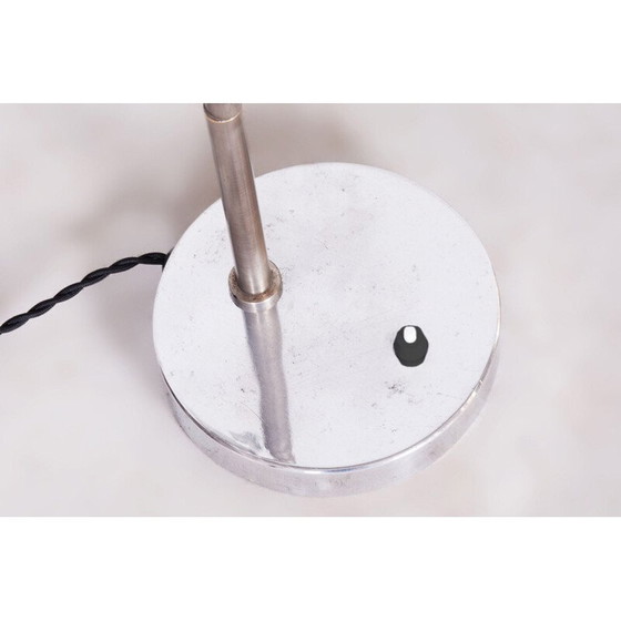 Image 1 of Vintage Bauhaus Tischlampe aus Chromstahl und Aluminium, Tschechoslowakei 1930
