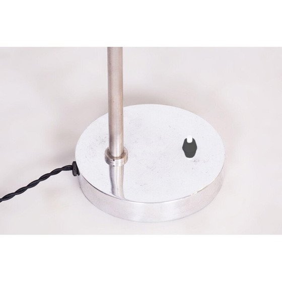 Image 1 of Vintage Bauhaus Tischlampe aus Chromstahl und Aluminium, Tschechoslowakei 1930