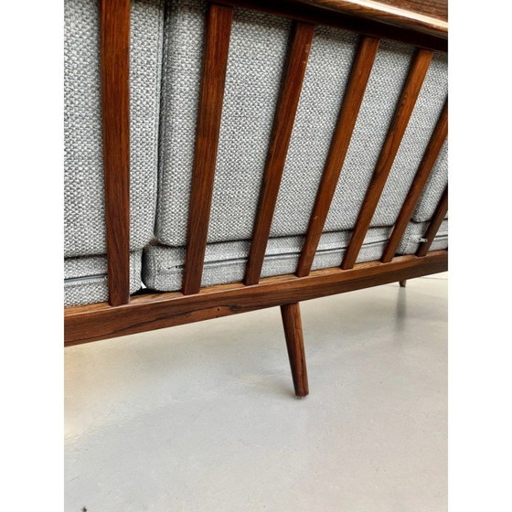 Image 1 of 3-Sitzer-Sofa aus Palisanderholz von Kai Kristiansen für Skive Mobelfabrik, Dänemark 1950