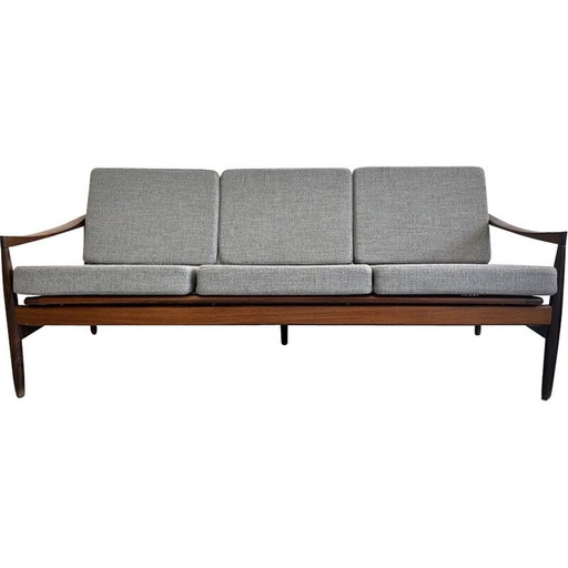 3-Sitzer-Sofa aus Palisanderholz von Kai Kristiansen für Skive Mobelfabrik, Dänemark 1950