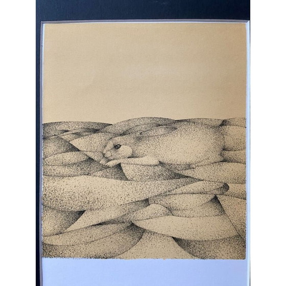 Image 1 of Klassische Lithographie "Le Dilemme (Lièvre) Polymorphose" von François-Xavier Lalanne, 1978