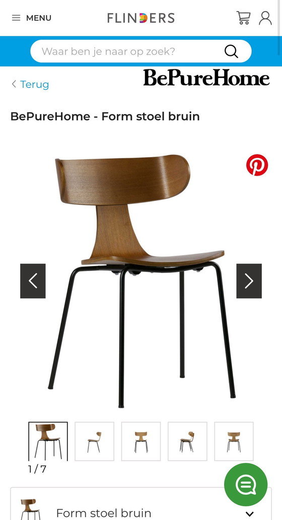 Image 1 of BePureHome Flinders Form Stuhl Braun