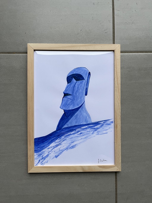 Blue Moai #20241019-1