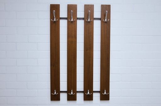 Vintage Wandgarderobe aus Teakholz