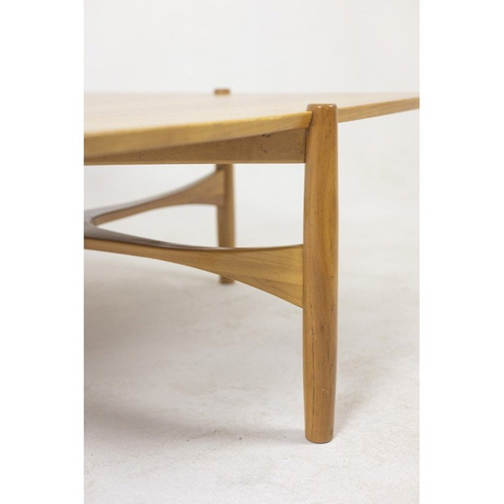 Image 1 of Viereckiger Couchtisch aus Kirschbaumholz, Dänemark 1970