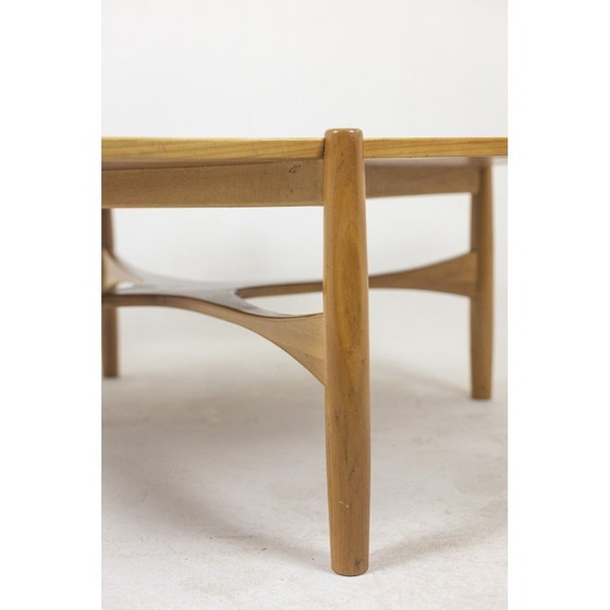 Image 1 of Viereckiger Couchtisch aus Kirschbaumholz, Dänemark 1970