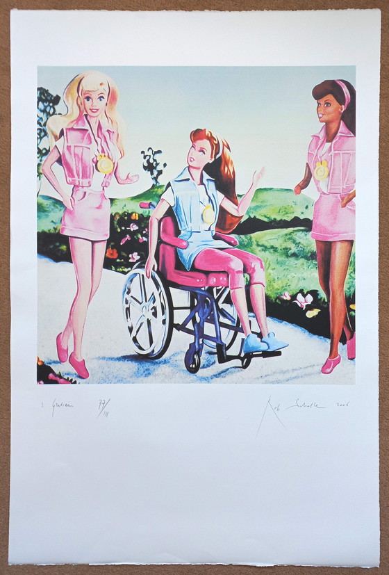 Image 1 of Rob Scholte – 3 Grazien, Siebdruck (groß!)