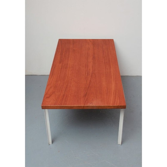 Image 1 of Vintage Couchtisch aus Teakholz und Metall, 1960er Jahre