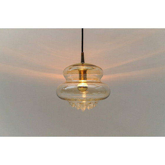 Image 1 of Vintage-Glas-Deckenleuchte von Peill und Putzler, 1970