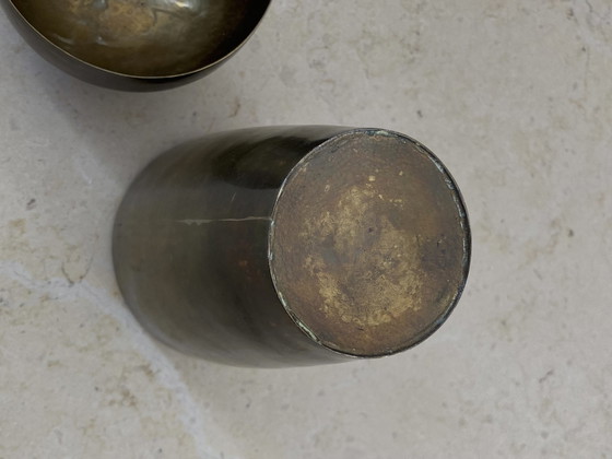 Image 1 of Bauhaus Art Deco Ära Messing Krug. 1930s