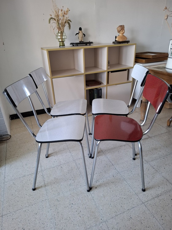 Image 1 of 4 x Formica Stuhl