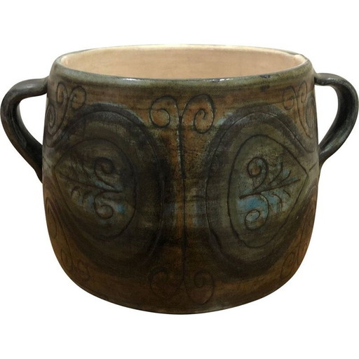 Vintage-Keramiktopf von Jean de Lespinasse, 1950