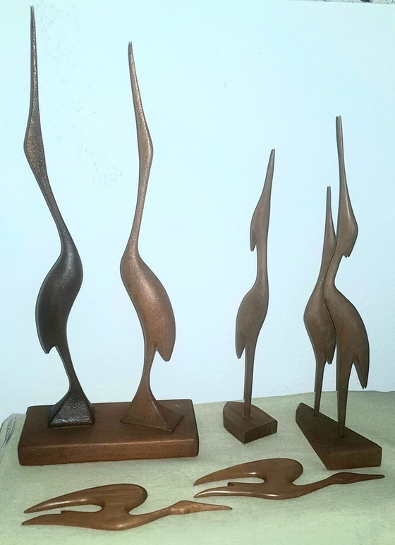 Image 1 of 5X Teakholz-Kräne