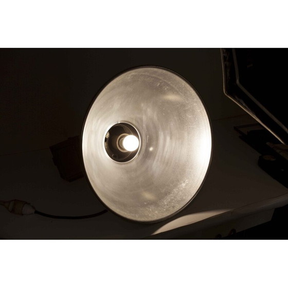 Image 1 of Satz von 12 verchromten und schwarzen Lampen, 1970