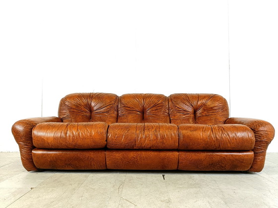 Image 1 of Mid Century Italienisches 3-Sitzer Sofa, 1970S