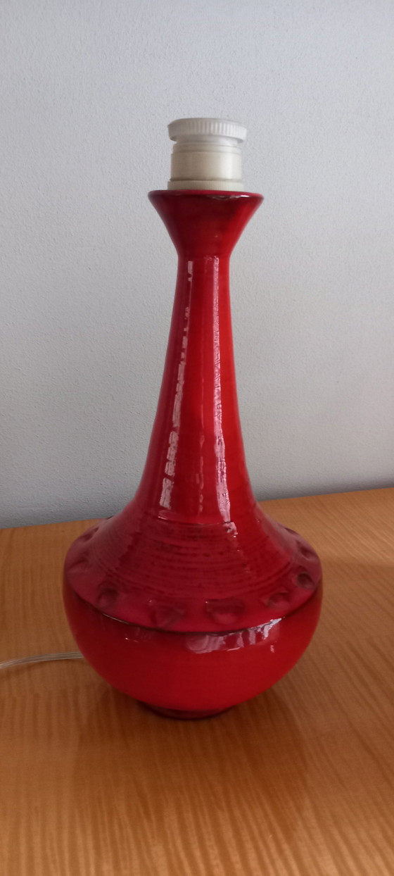 Image 1 of Vintage Tischlampe aus Keramik mit passendem Schirm