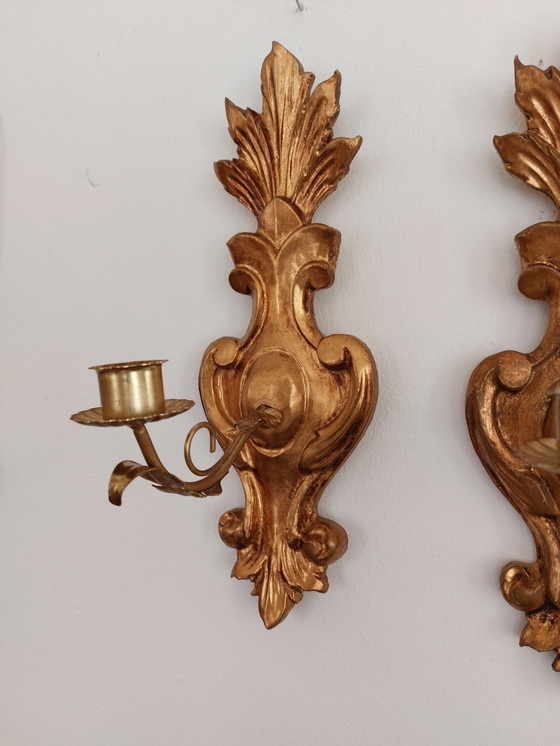 Image 1 of 2x Vintage italienische Wandleuchte