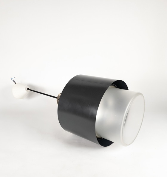 Image 1 of Philips - Louis Kalff - NX-Serie - XL-Hängelampe - Metall - satiniertes Glas - 60er Jahre