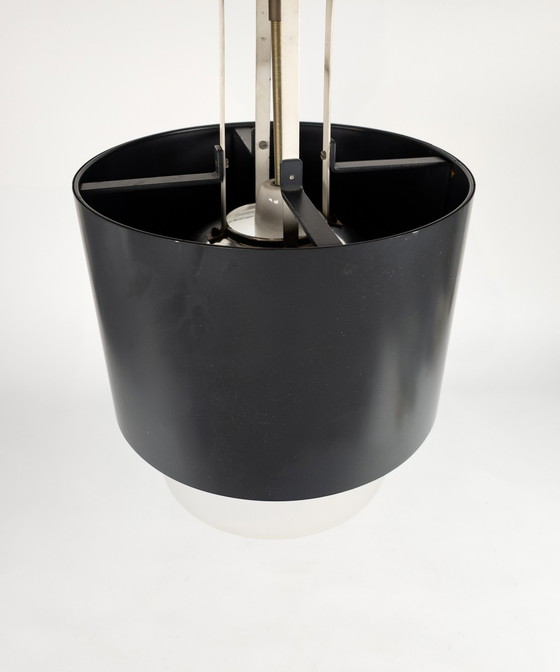 Image 1 of Philips - Louis Kalff - NX-Serie - XL-Hängelampe - Metall - satiniertes Glas - 60er Jahre