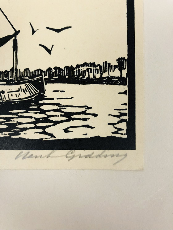 Image 1 of Henk Gidding - Holzschnitt