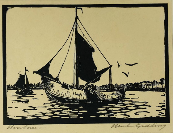 Image 1 of Henk Gidding - Holzschnitt