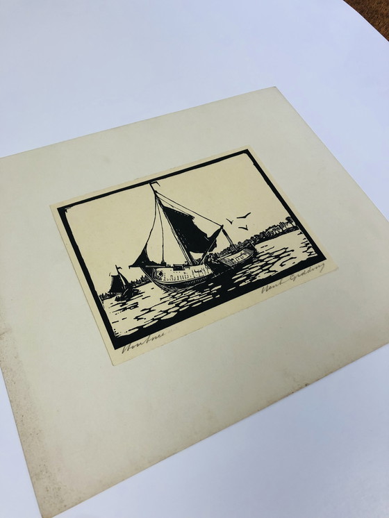 Image 1 of Henk Gidding - Holzschnitt
