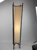 Japanische Stehlampe aus Bambus und Segeltuch, 150 cm hoch