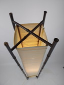Japanische Stehlampe aus Bambus und Segeltuch, 150 cm hoch
