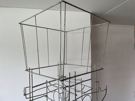 Image 1 of Vintage French Turning Weindisplay für 48 Flaschen