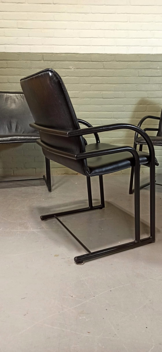 Image 1 of 4x postmoderne Eetkamerstoelen