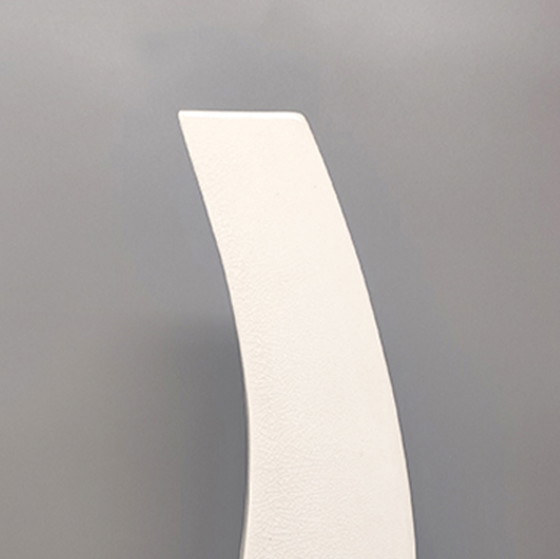 Image 1 of Wunderschöne Weiß Space Age Vase aus Keramik aus den 1970er Jahren von Franco Pozzi. Hergestellt in Italien