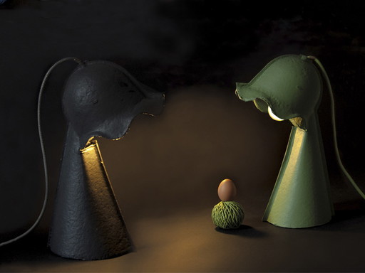 Seletti das Ei von Columbus Lampe