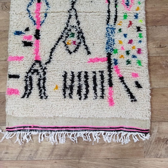 Image 1 of Bunter Berberteppich für den Flur 85 × 250 Cm - Buntes Berber-Läuferteppich 85 × 250 Cm