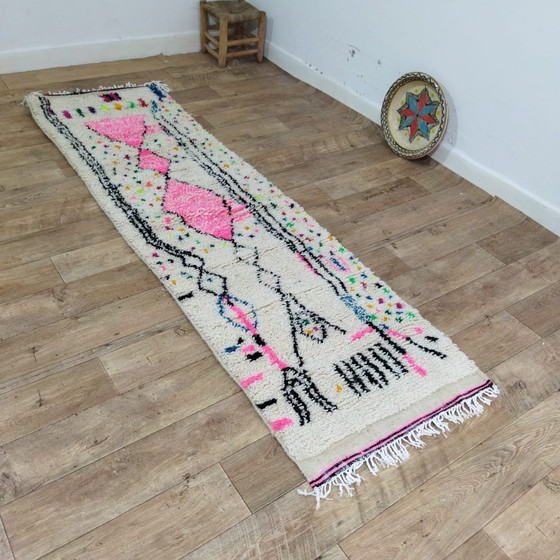 Image 1 of Bunter Berberteppich für den Flur 85 × 250 Cm - Buntes Berber-Läuferteppich 85 × 250 Cm